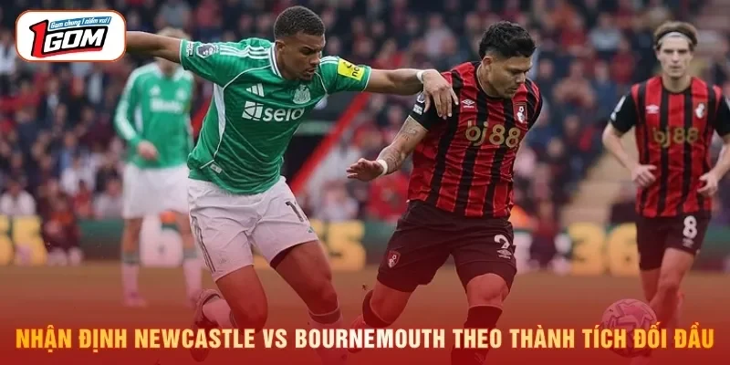 Nhận định Newcastle vs Bournemouth theo thành tích đối đầu